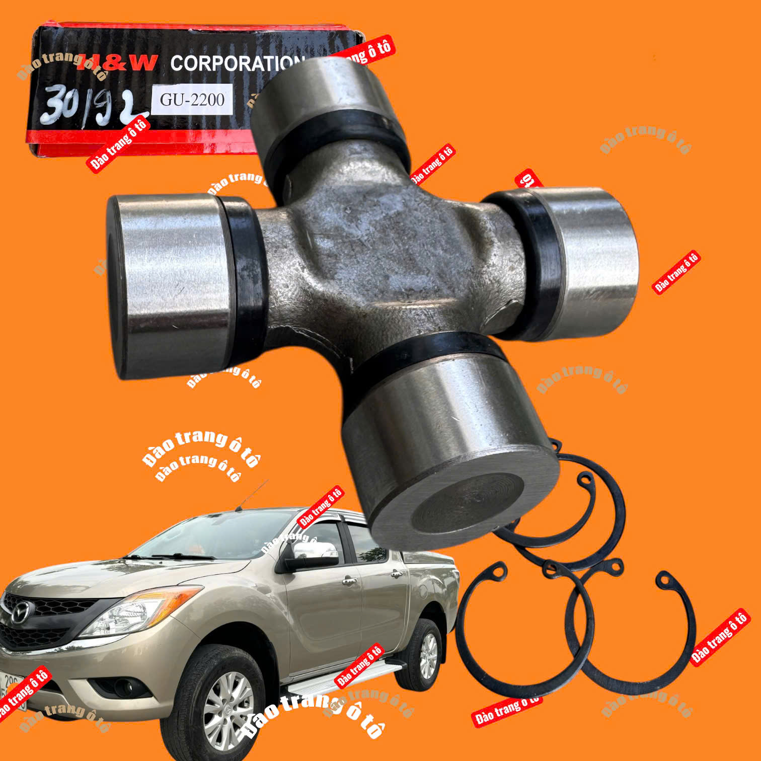 Bi thập cho xe bán tải mazda BT50 30x92 GU-2200 bi chữ thập cho xe ô tô hệ thống cát đăng xanh/đỏ
