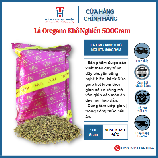 Lá oregano khô nghiền 500gram nhập khẩu đức