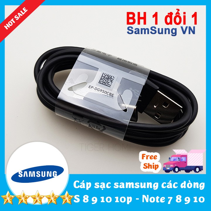 Cáp sạc nhanh usb type cgalaxy s8, s8+,s9,s9+,s10,s10+,note8,note9 zin