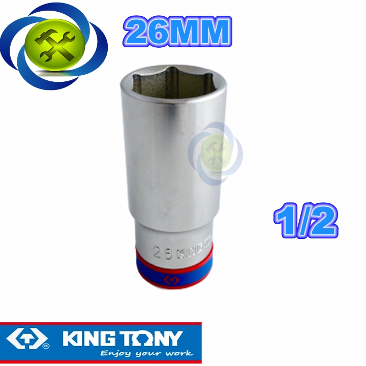 Tuýp trắng dài 26mm kingtony 423526m 1/2 loại 6 cạnh