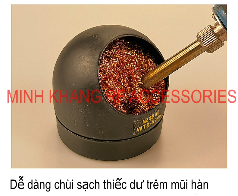 Hộp Bùi nhùi chùi mỏ hàn thiết/ dụng cụ chùi mò hàn/Cleaner Soldering Iron Tip Mouth