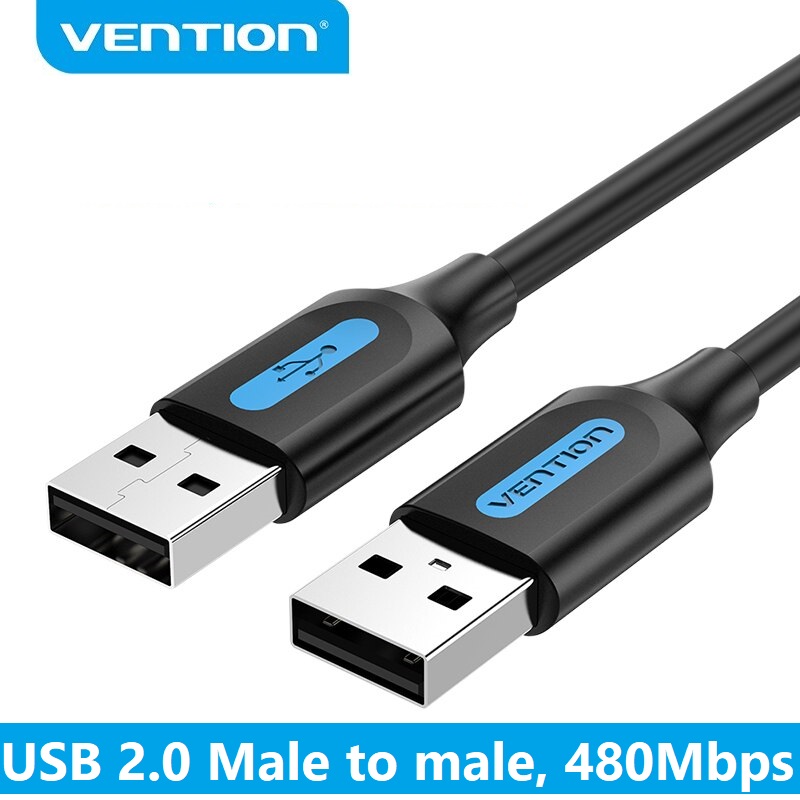 Dây cáp USB 2.0 2 đầu đực Vention dài 1m đến 5m VAS-A06