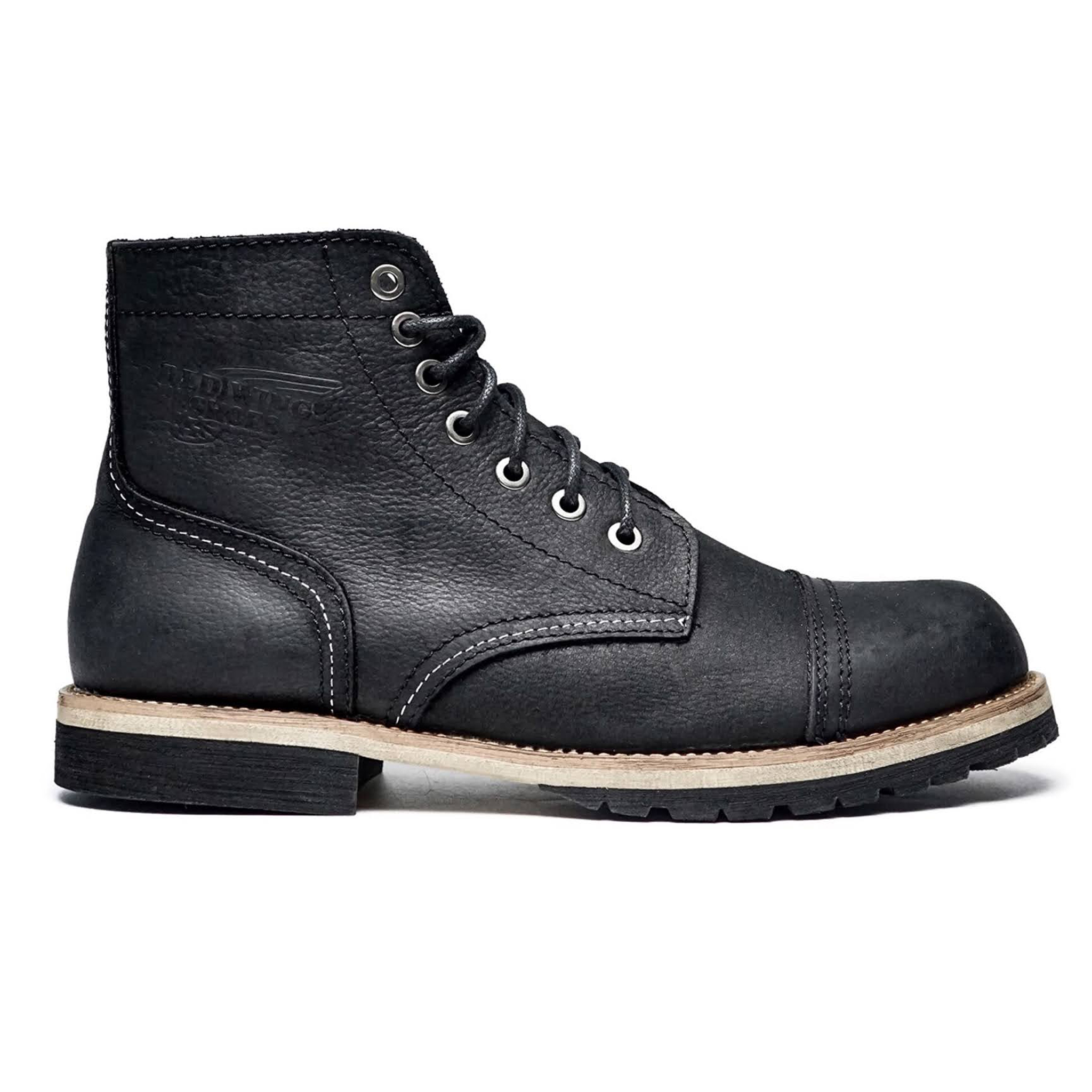 Giày Boots Nam Cao Cổ – Giày Da Nam Cổ cao Tefoss – Da Bò Thật 100% – HN678 Black size 38-44