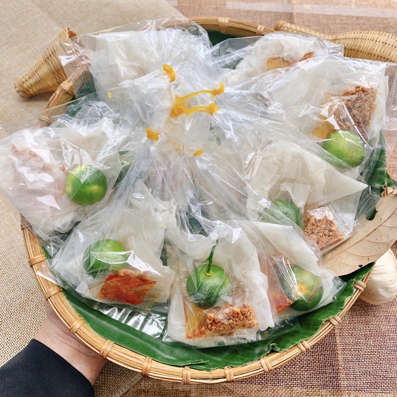 Bánh tráng vò sate bịt lớn