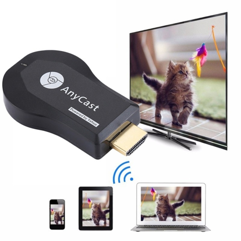 Kết Nối Tivi Với Wifi - HDMI không dây Anycast M4 Plus dạng USB tiện dụng, dễ dàng chia sẻ hình ảnh, video lên TV, máy chiếu…Bảo hành uy tín 1 đổi 1.
