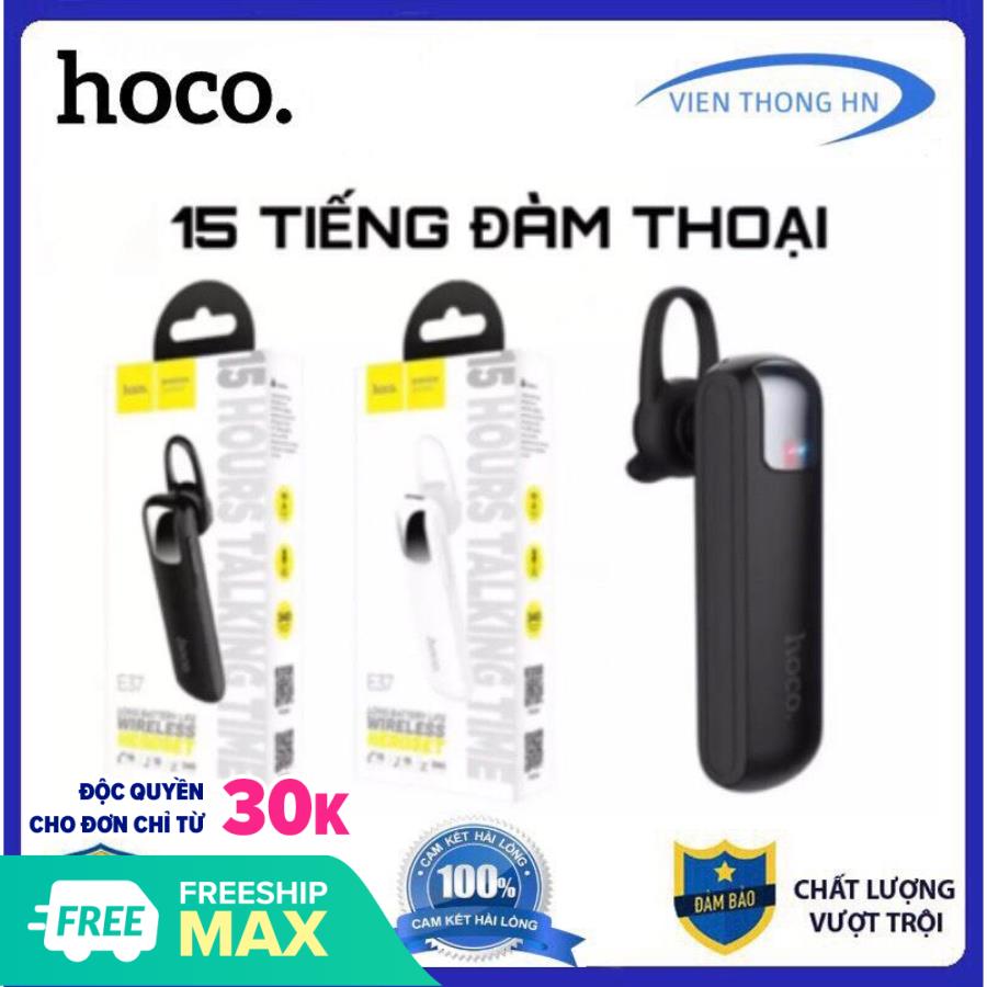 TAI NGHE CAO CẤP bluetooth Hoco E37 Gratified business V4.1 (Pin cực khủng 15h đàm thoại) - BH 12 THÁNG