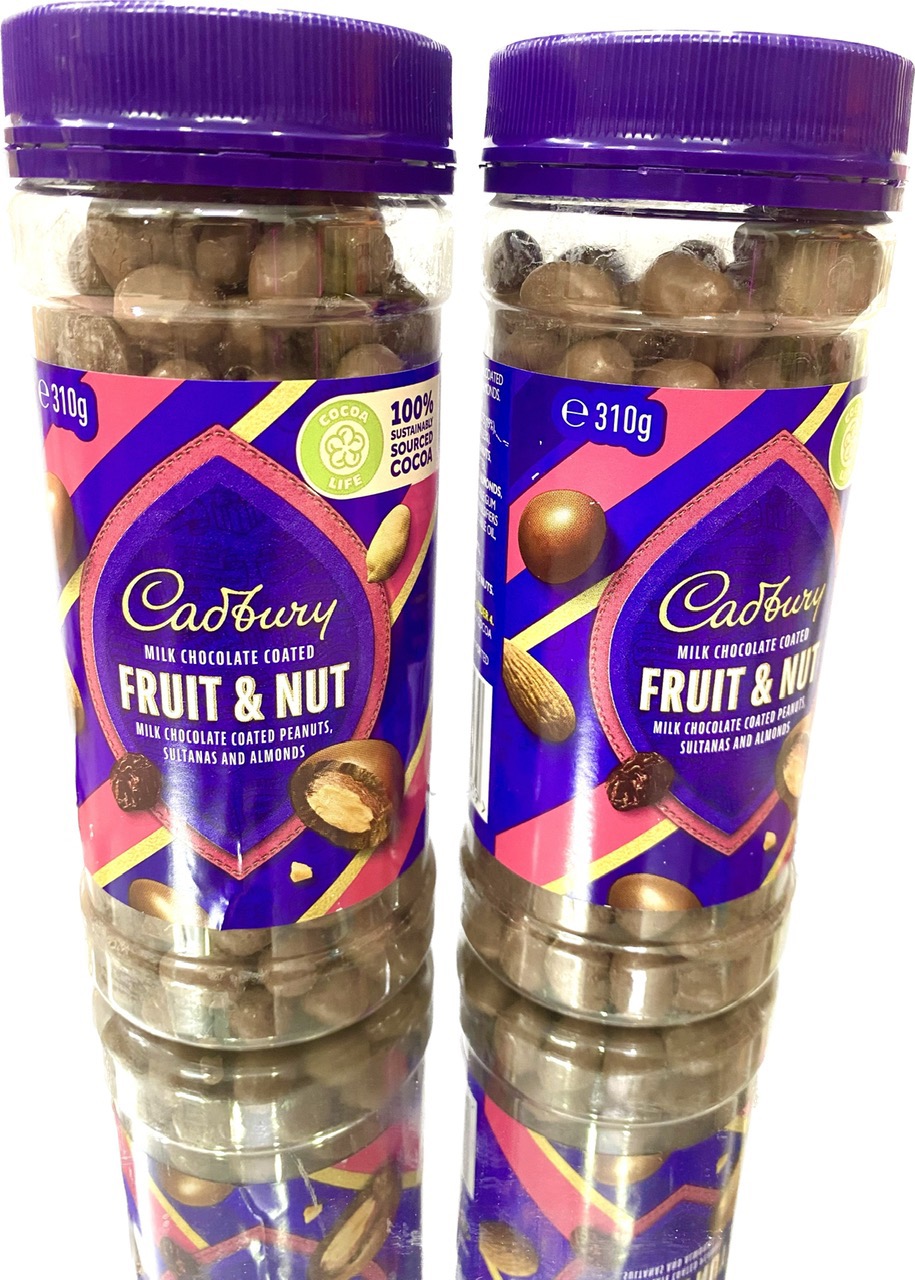 Australian Cadbury chocolate candy with Fruit & Nut paste 310g