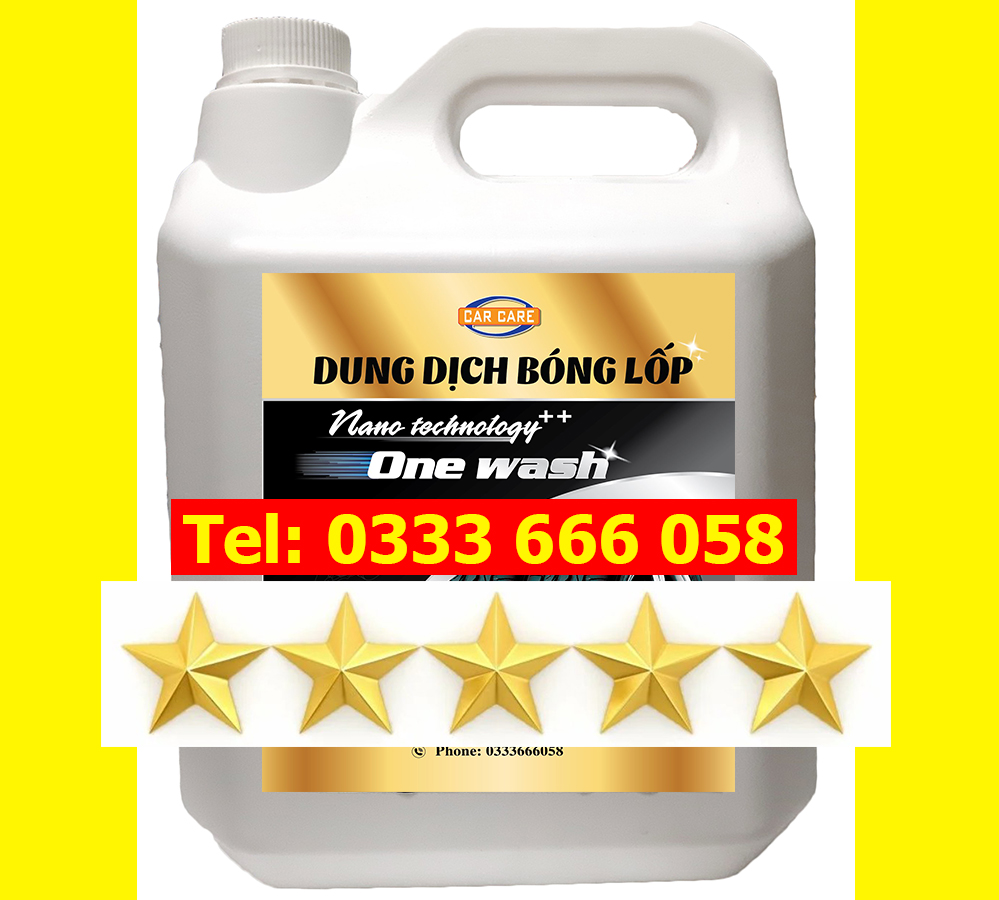 Dung dịch bóng lốp one wash 5 lít