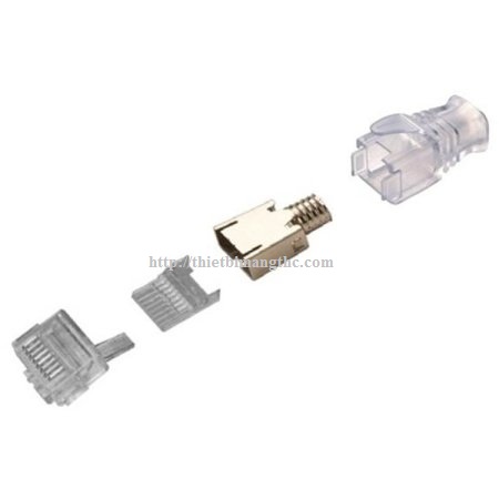 100 đầu bấm hạt mạng cat6 Commscope 3 mảnh tặng kèm đầu chụp