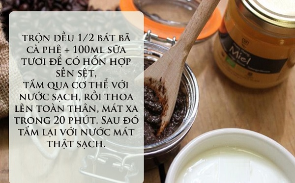 Tắm trắng bằng bả cà phê _ 500grm bả cà phê nguyên chất chuyên dùng cho spa