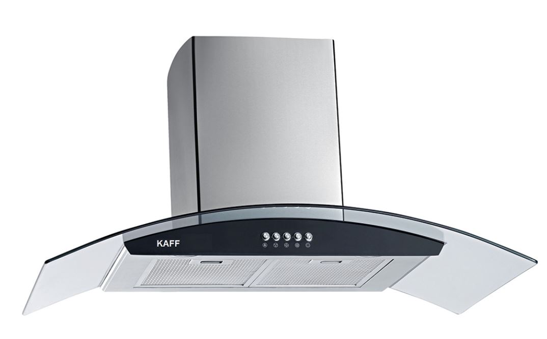 Máy hút mùi bếp kính cong 9 tấc kaff kf-gb906