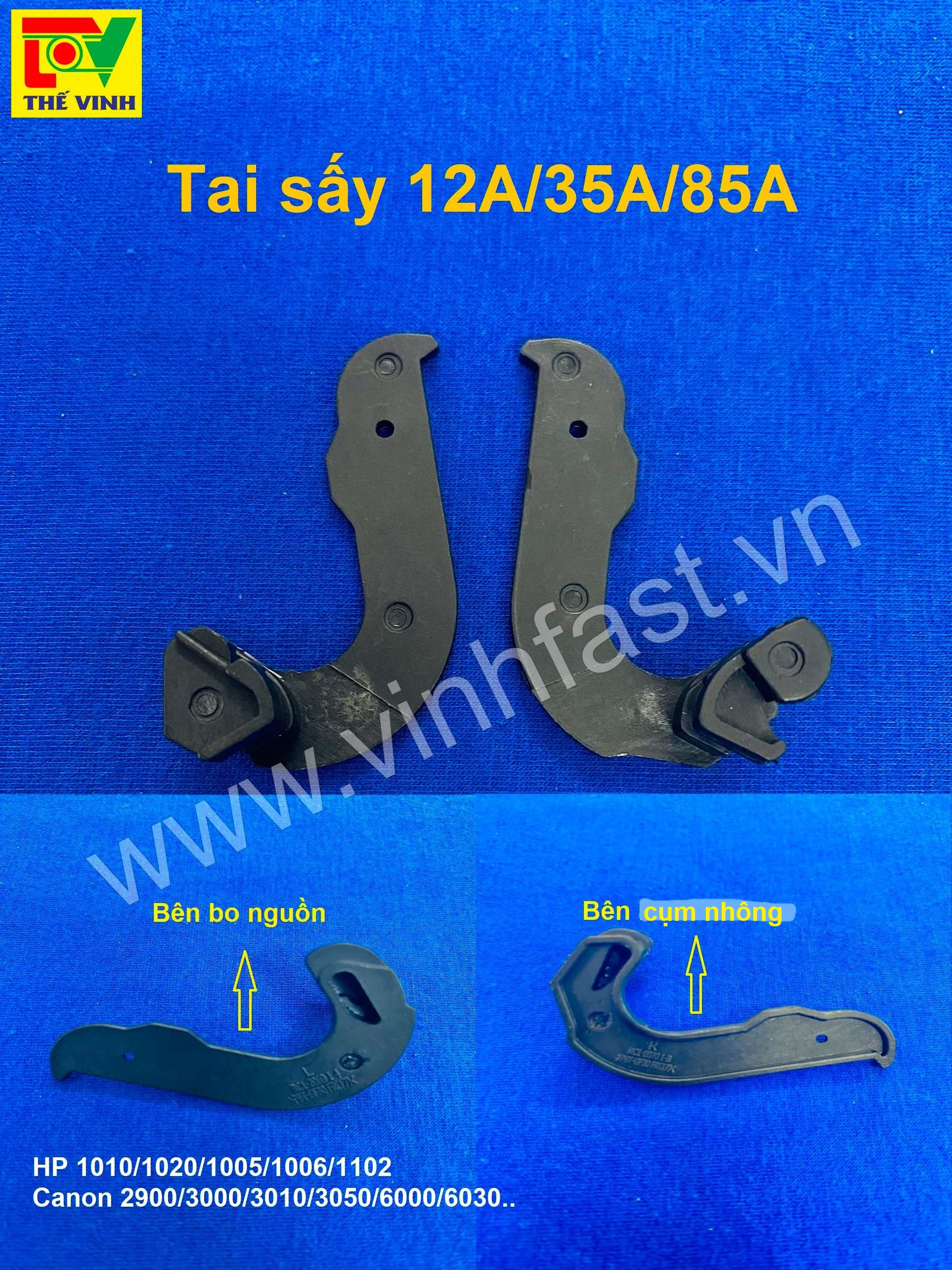 Tai sấy, cò sấy 12a / 35a / 85a, máy in hp 1020/1010/1005/1006/1102, canon 2900/3000/3010/3050/6000/6030