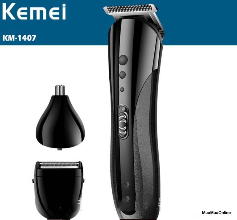 Tông đơ cắt tóc đa năng 3 trong 1 kemei km-1407