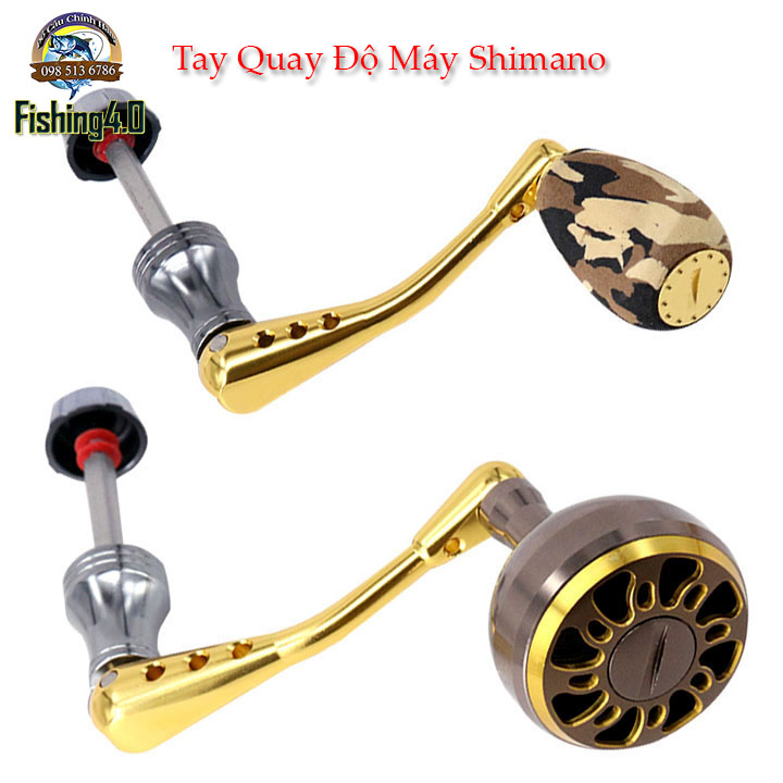 TAY QUAY ĐỘ MÁY CÂU SHIMANO - CỐT VUÔNG 4 CẠNH