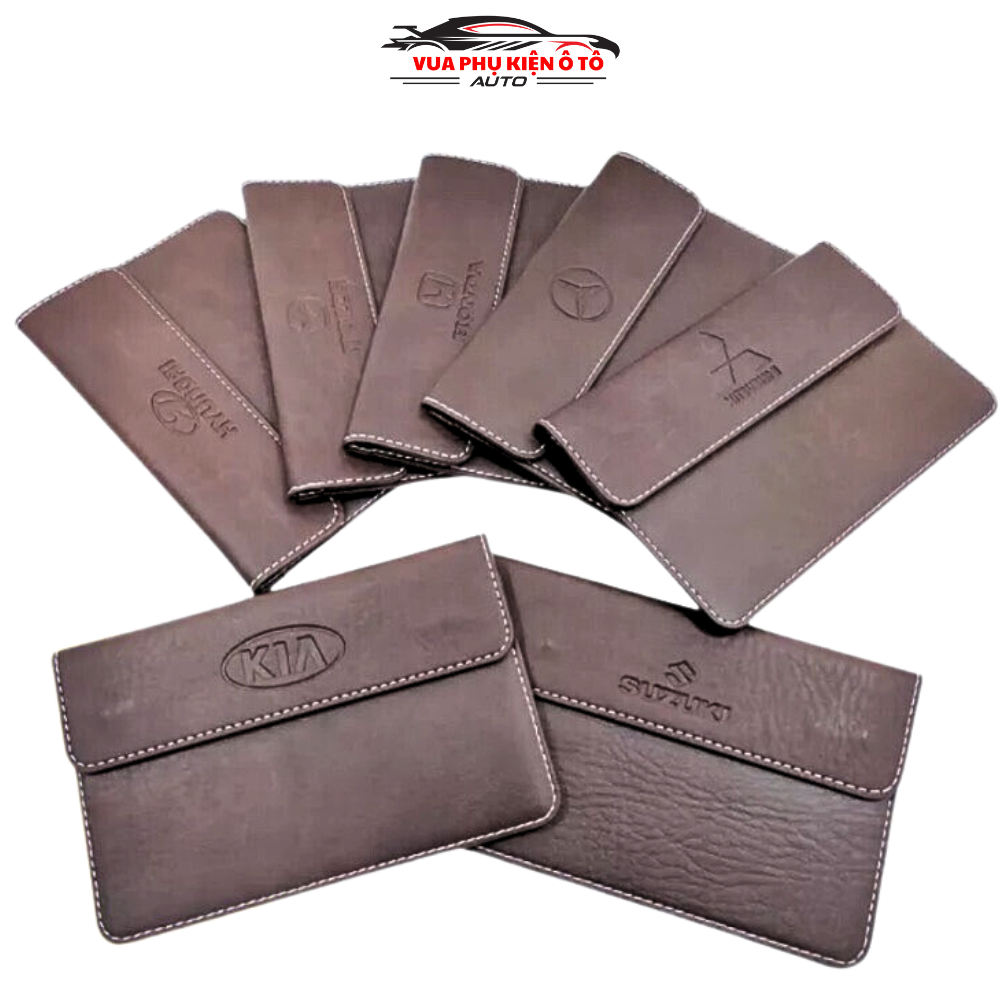 Ví đựng giấy tờ ô tô đăng kiểm in logo hãng