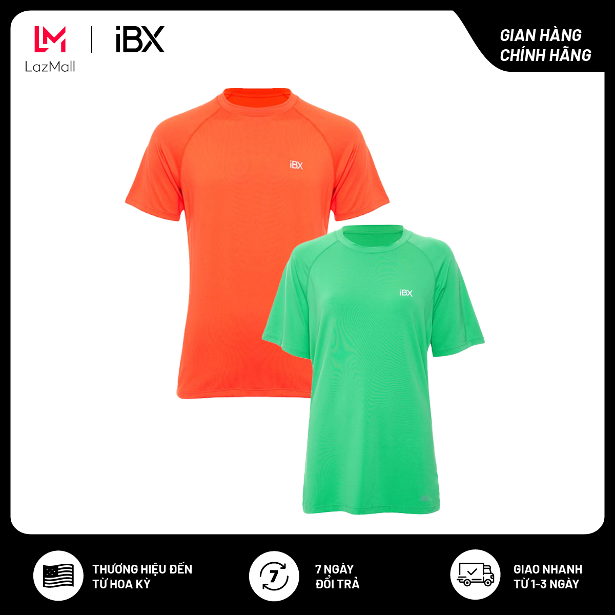 Áo thun unisex thể thao regular tay ngắn cổ tròn iBasic IBX026