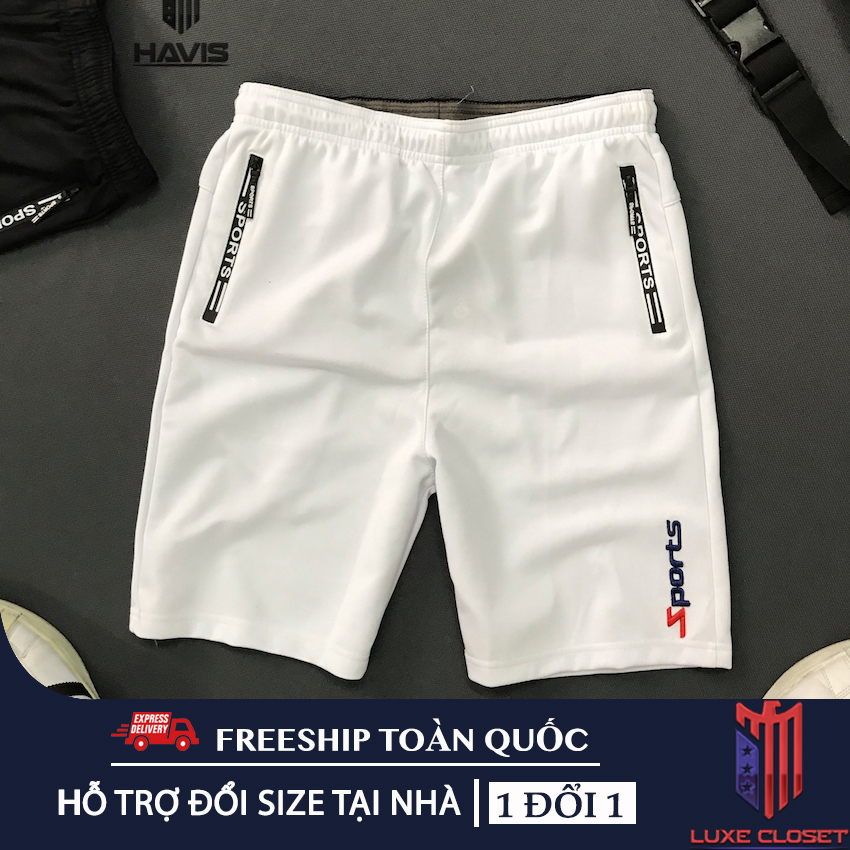 [HCM]Quần short thun thể thao nam logo thêu Sports cực đẹp QSTD008
