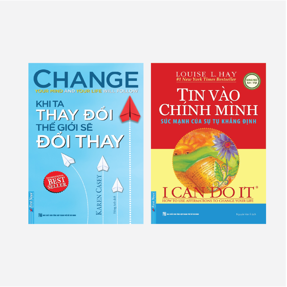 Sách Combo 2 Cuốn Khi Ta Thay Đổi Thế Giới Sẽ Đổi Thay + Tin Vào Chính Mình - First News