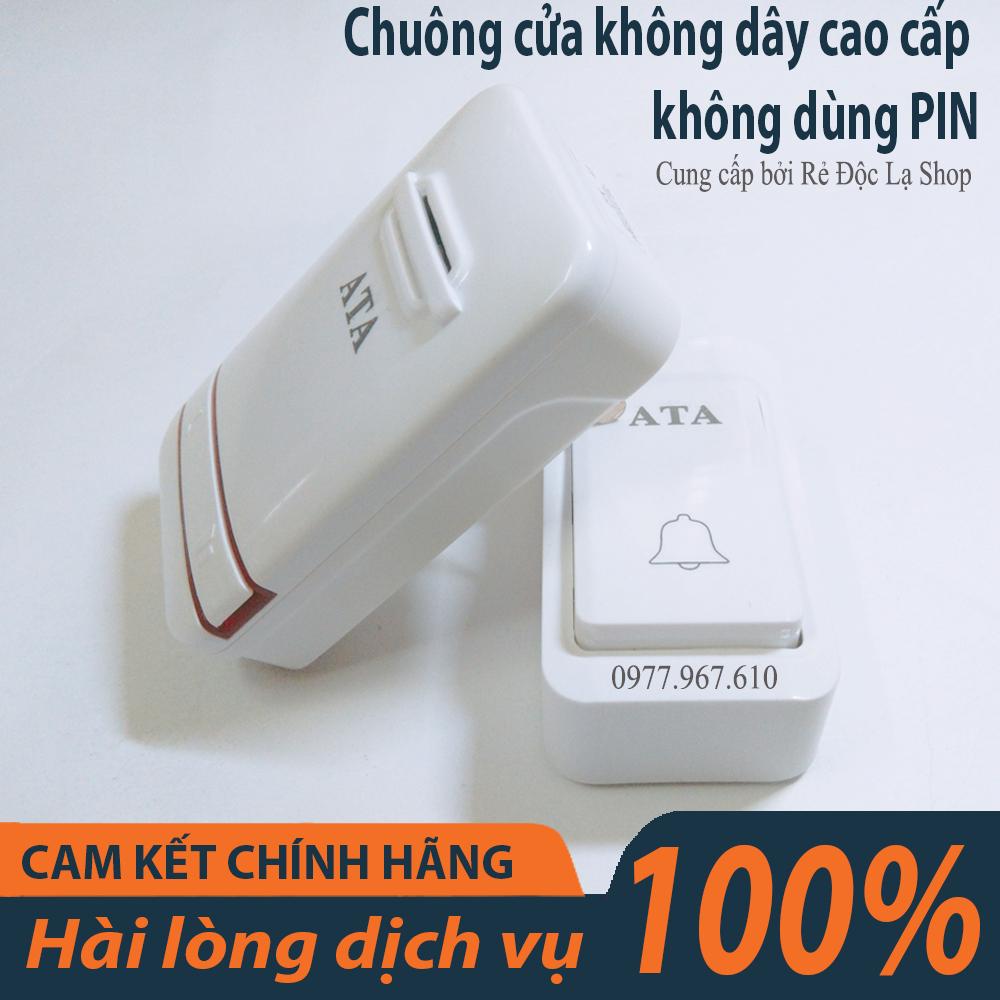Chuông cửa không dây cao cấp không dùng Pin, kín nước, xuyên vật cản ATA AT-919