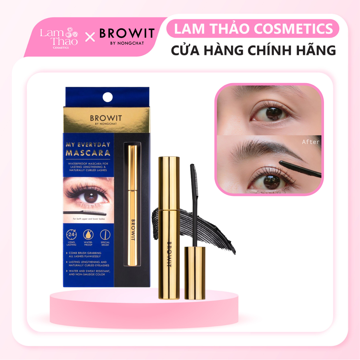 Mascara Làm Dày, Dài Mi Browit By Nongchat My Everyday Endless Night Mascara
