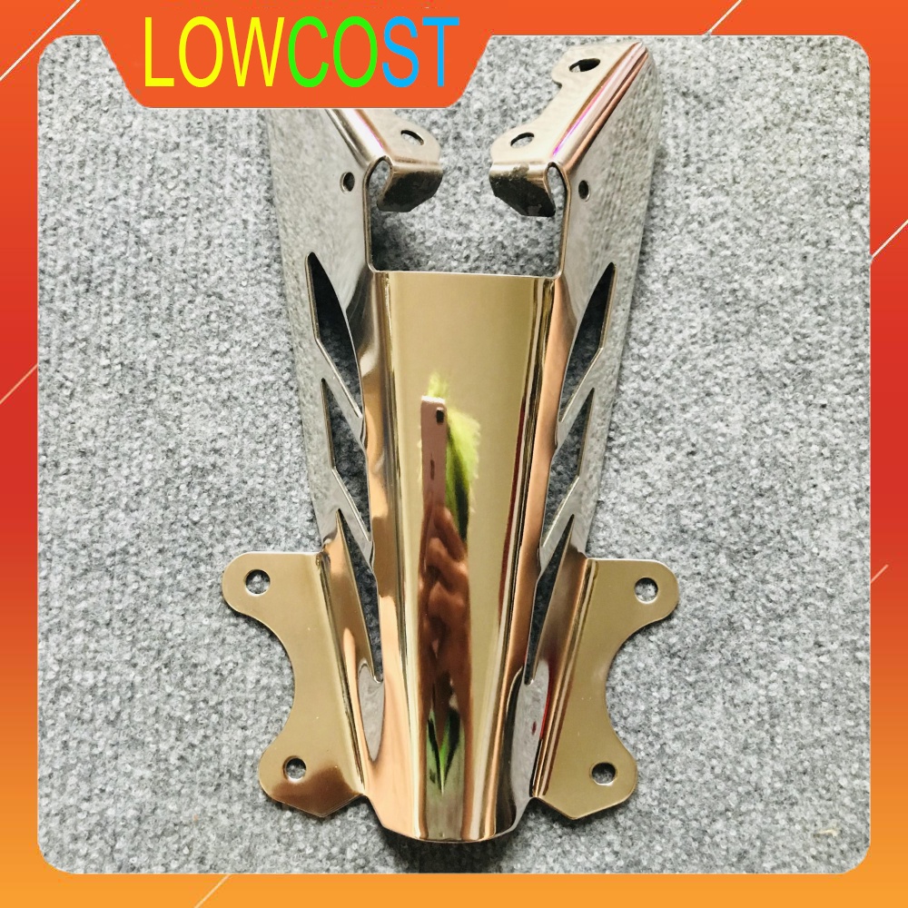 Ốp Đuôi Dè Sau Chất Liệu Inox Chữ Khắc Lazer Gắn Cho Exciter 150