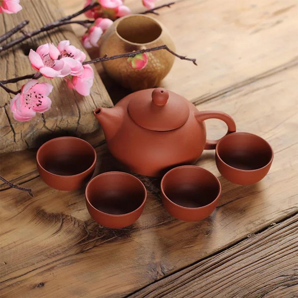 Bộ ấm chén gốm sứ tử sa tinh hoa trà đạo, ấm chén uống trà phụ kiện bàn trà Linh Tâm