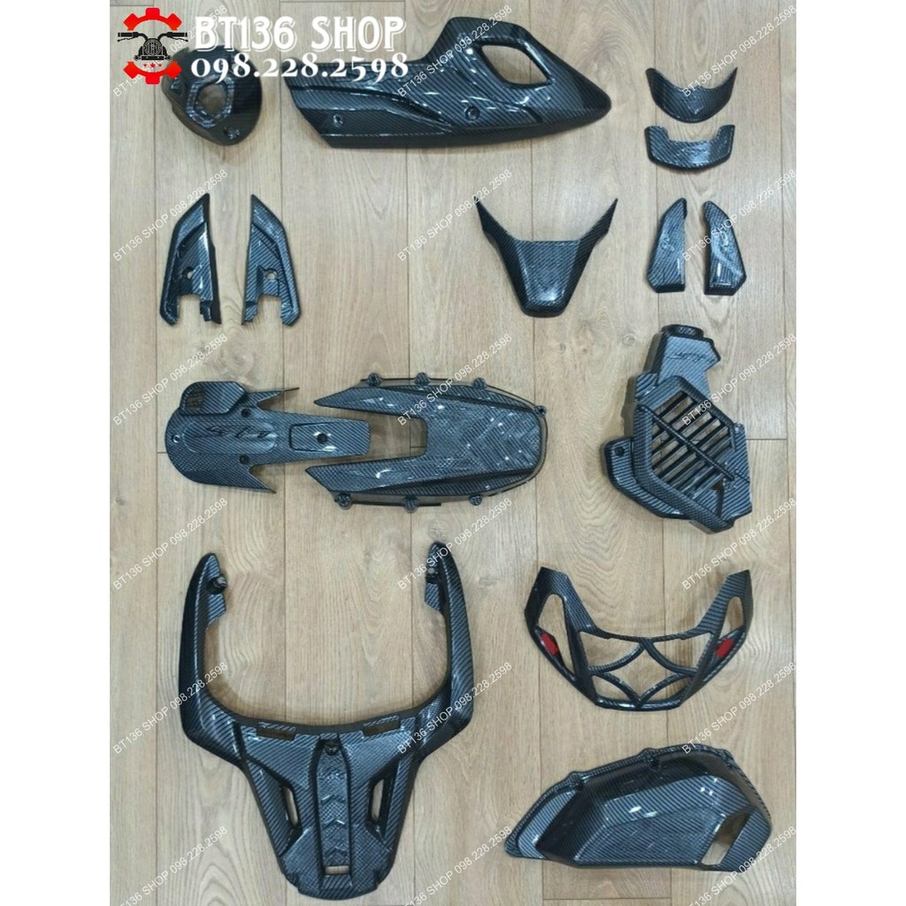 Ốp Carbon SH 2017 - Full Bộ Ốp Nhựa Carbon SH 2017 Đến 2019