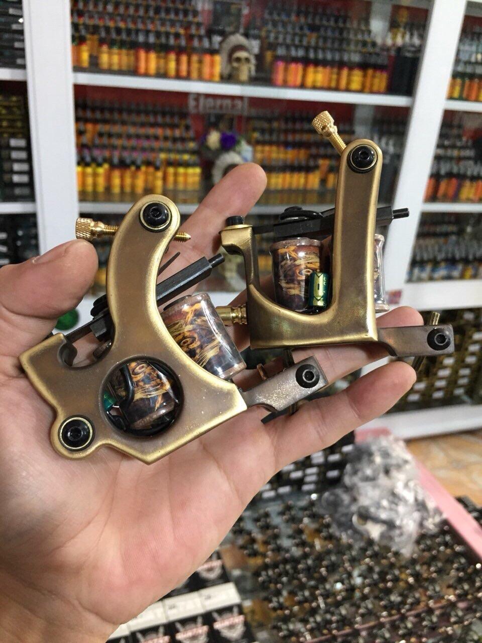 Bộ đôi máy xăm khung đồng
