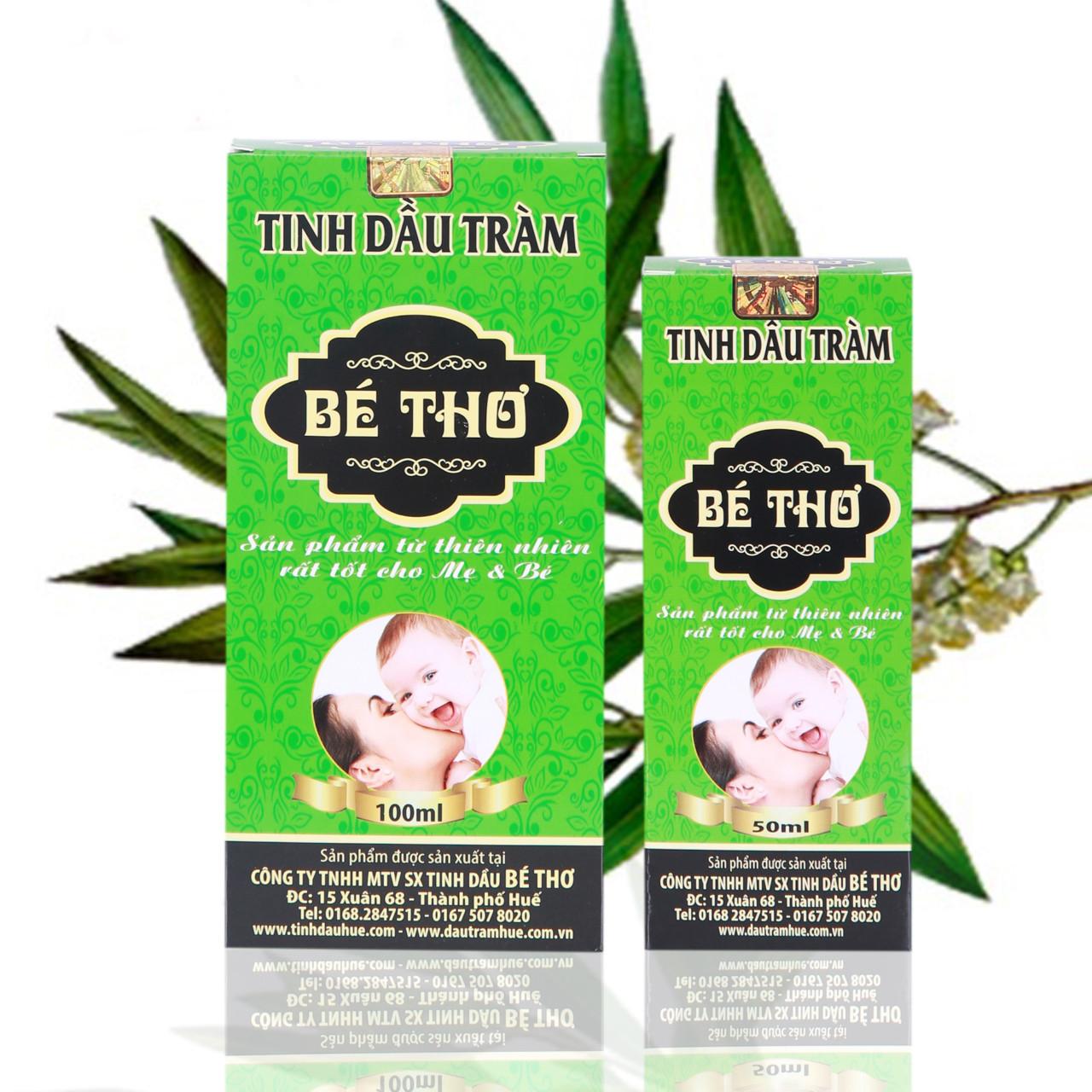 Dầu tràm loại 1 cho mẹ và bé 100ml của công ty bé thơ huế