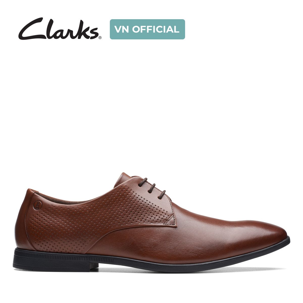 Giày Tây Da Nam Clarks - Boswyn Lace