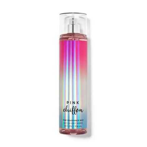 Xịt thơm toàn thân lưu hương mịn da bath & body works - pink chiffon 236ml