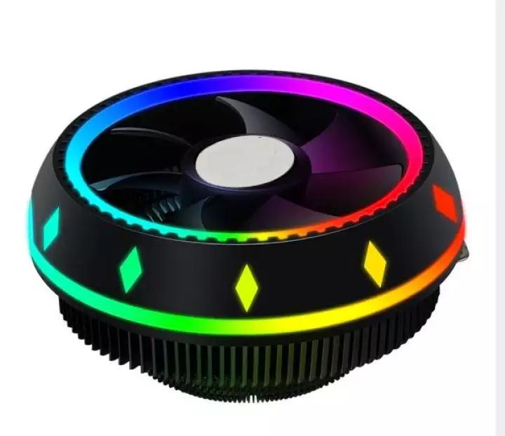 Fan tản nhiệt cpu ufo , led rgb 16 triệu màu, 366 hiệu ứng - tự động đổi màu không cần hub
