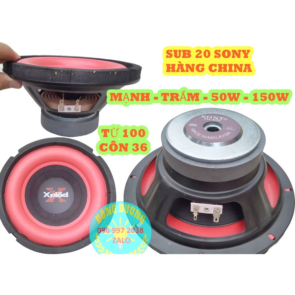 LOA SUB 20 SONY TƯ 100 MÀNG ĐỎ - GIÁ 1 CÁI