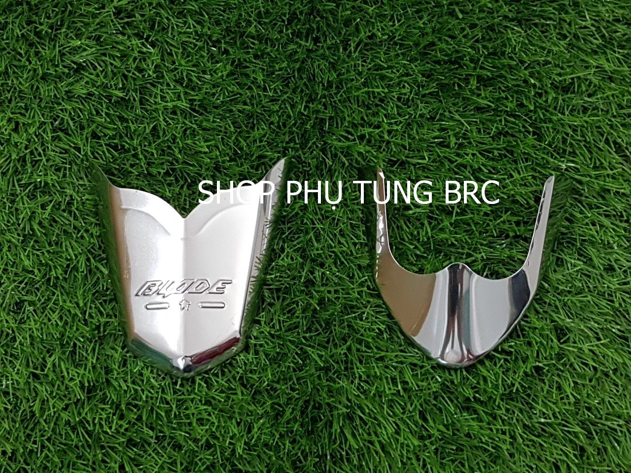 Bộ ốp mỏ dè INOX trước sau xe WAVE BLADE.