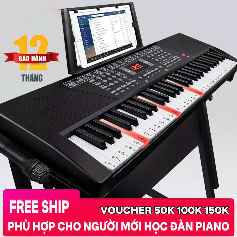 (Real Video) Organ, High-End 61-Key Electronic Piano, Finger Training Instrument for Beginners, Piano for Children
