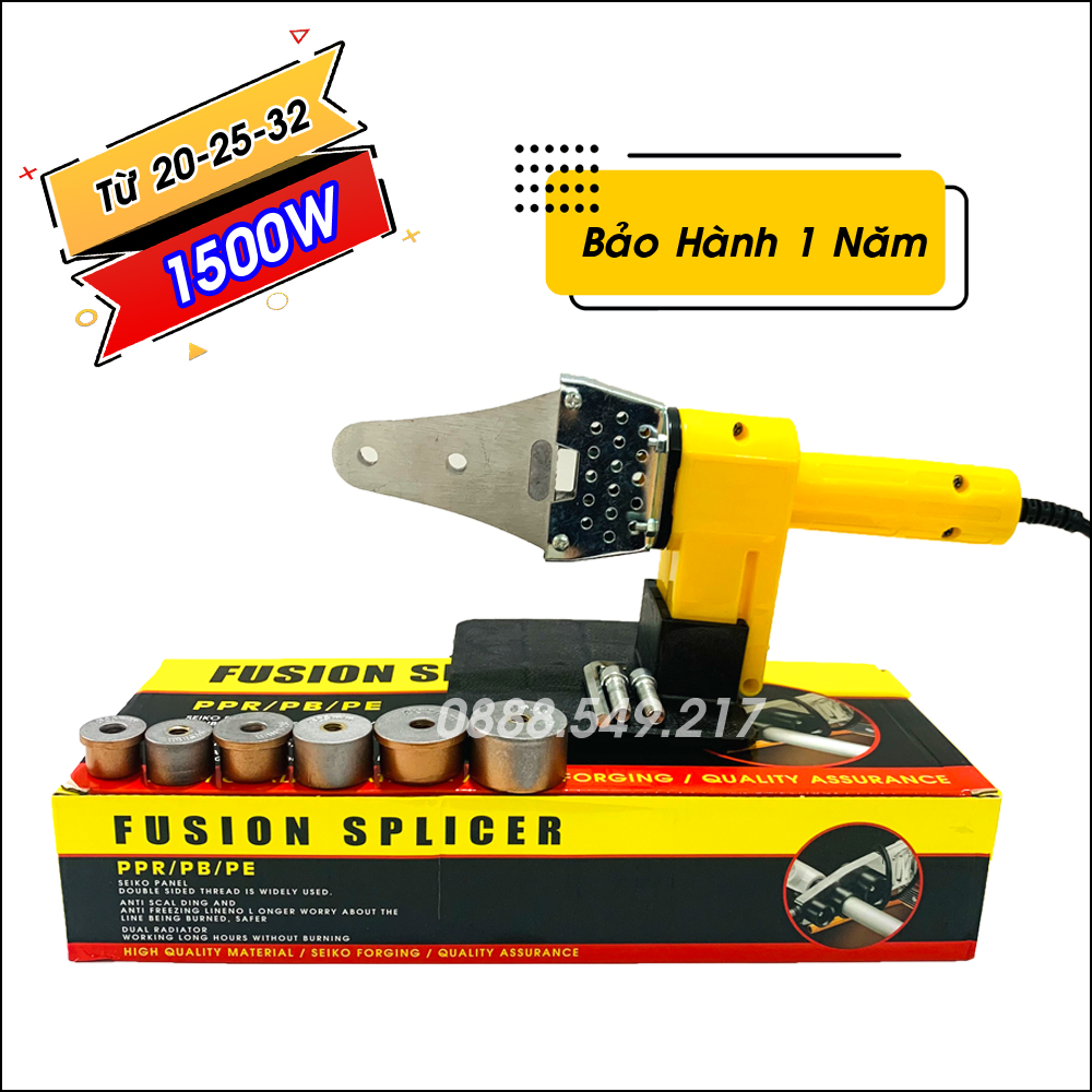 Máy hàn ống nhiệt các loại ppr,pe,pb từ 20mm-25mm-32mm máy hàn ống chuyên dụng công suất 1500w