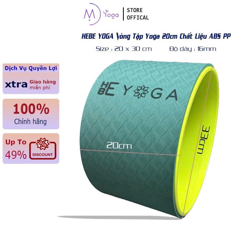 Vòng Tập Yoga Hebeyoga Bản Rộng 20cm Tập Lưng Cao Cấp