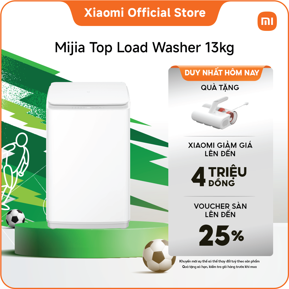 [MỚI RA MẮT] Máy giặt cửa trên Xiaomi Mijia Top Load Washer 13kg | Luồng nước 3D 4 giai đoạn | Chương trình loại bỏ vết bẩn đặc biệt | hương thơm bền lâu