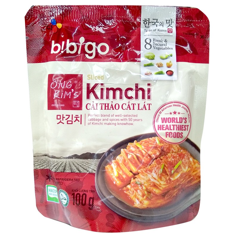 [KoreanMart] KIM CHI CẢI THẢO CẮT LÁT BIBIGO 100G