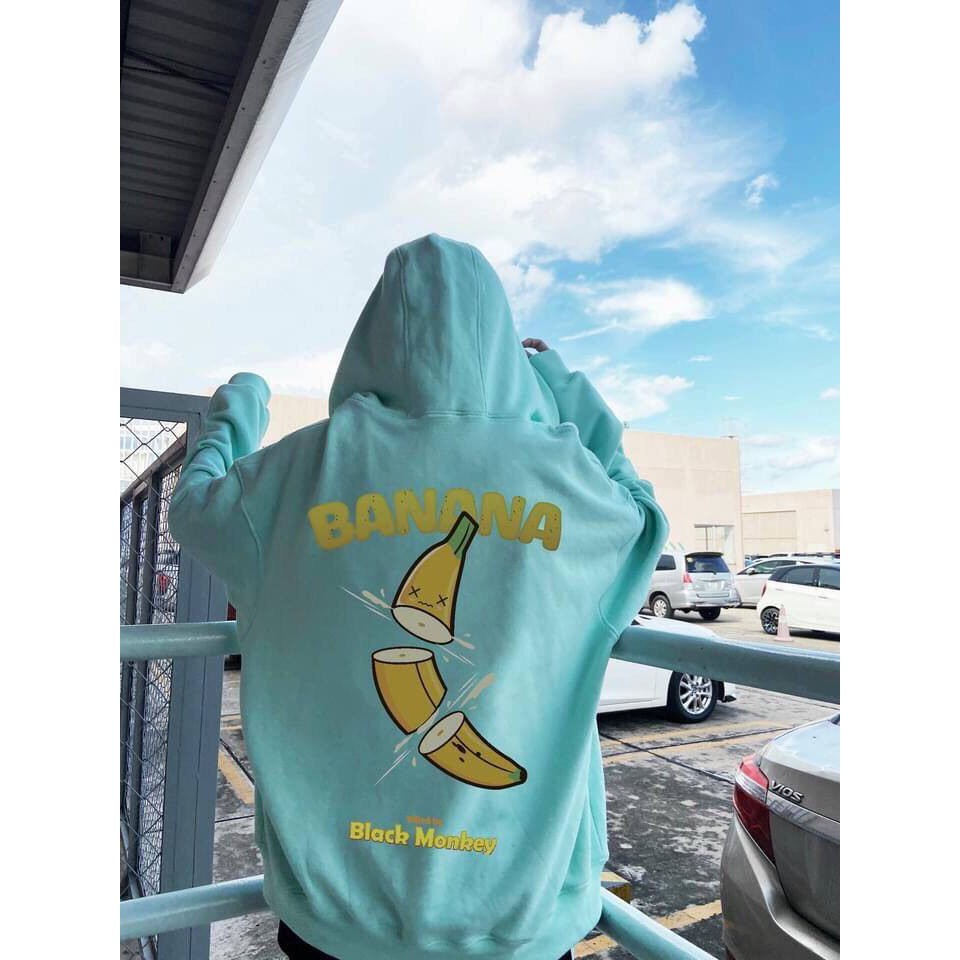 [HCM]Áo Khoác Hoodie CHUỐI BANANA Nỉ Bông Ulzzang Đôi Nam Nữ Unisex Form Rộng Dây Kéo Zip Dày Giá Rẻ Đẹp
