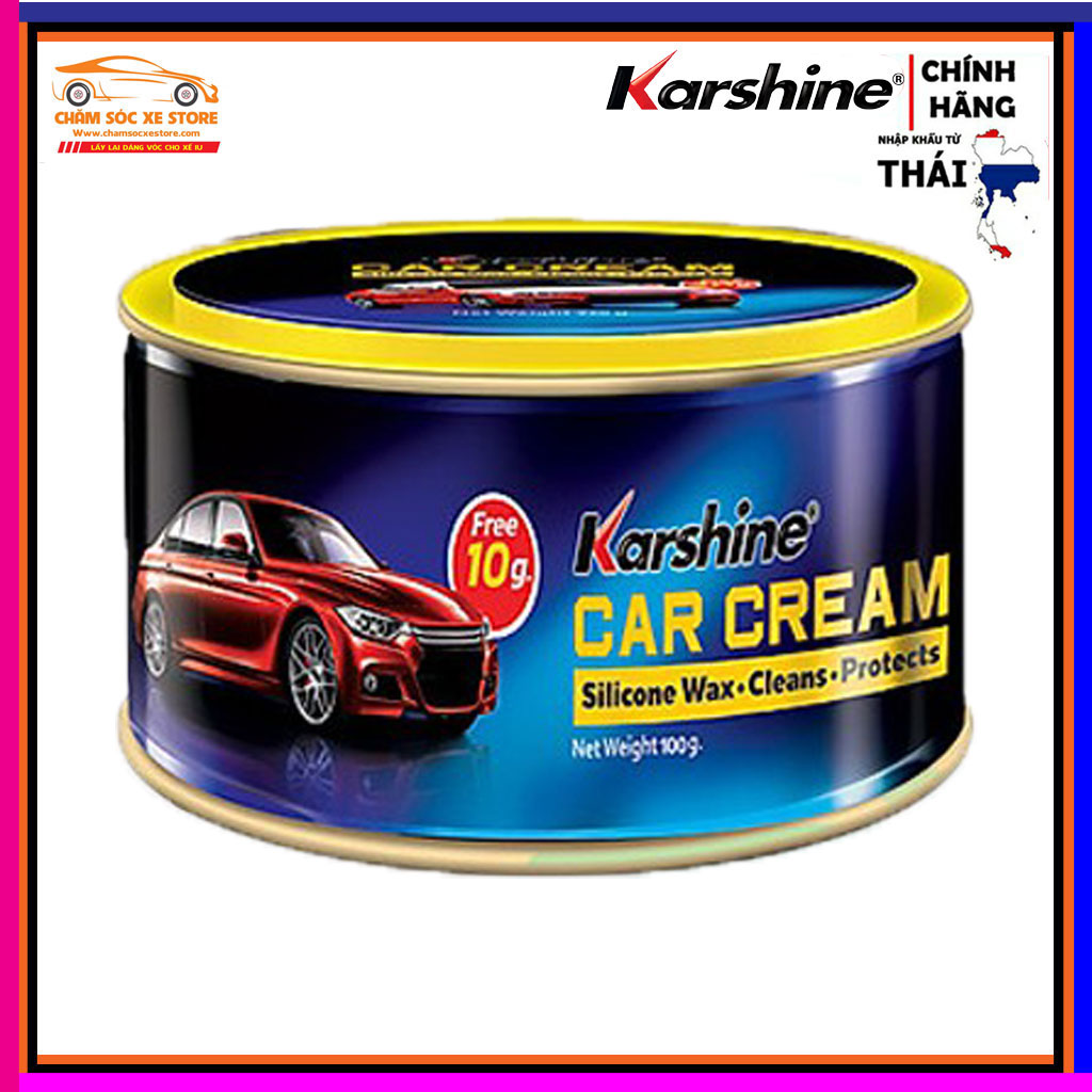 [HCM]Cana Karshine thái lan 100g - Kem đánh bóng sơn nhựa đá gỗ kim loại Krashine Car Cream