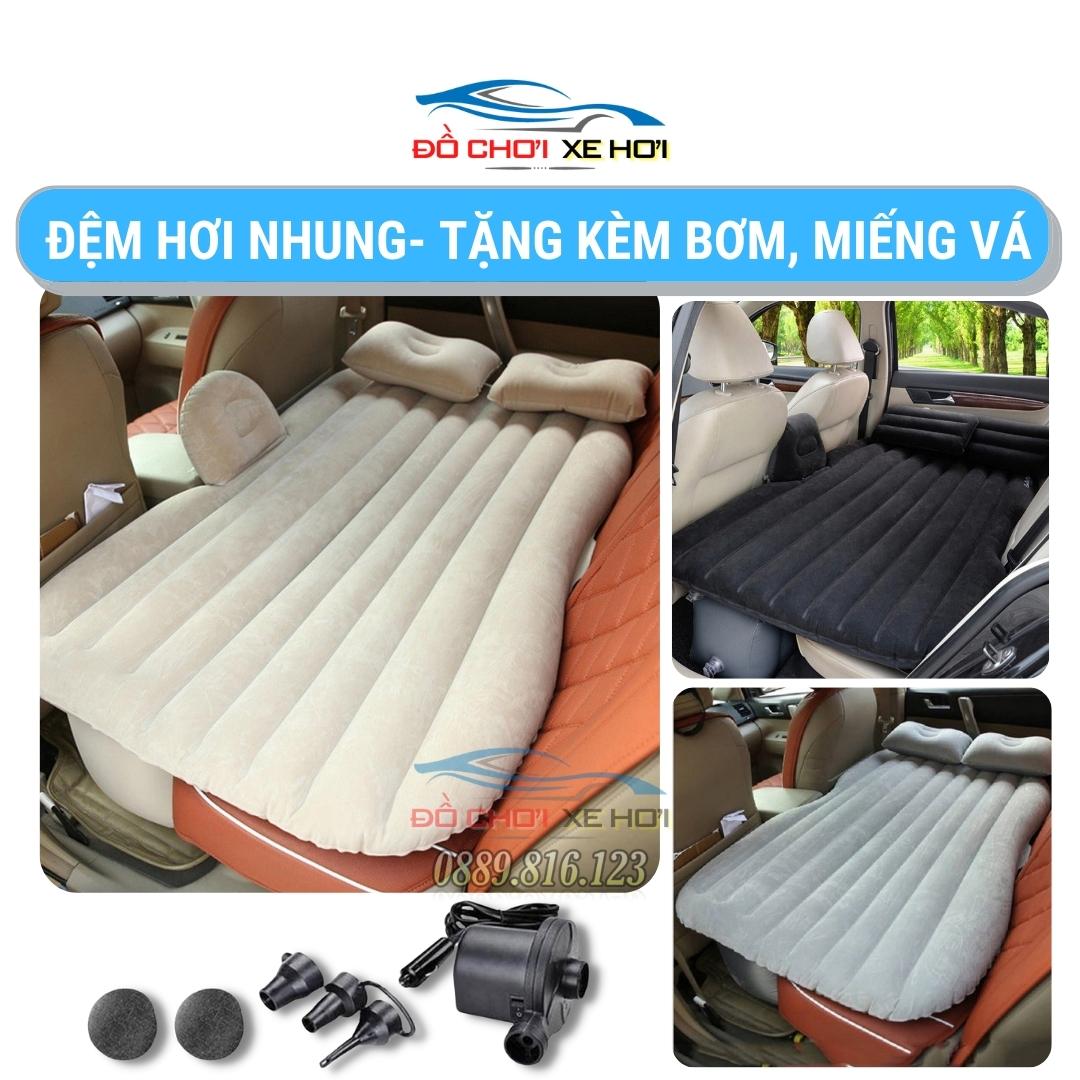 Đệm (Nệm) Hơi Ô Tô Cao Cấp Vải Dù ( Nhiều Màu ) Giá Tốt Chất Liệu Vải Dù Nhung Bền Đẹp Êm Ái Không Dò Hơi - giường Nằm cho xe hơi - Đệm giường hơi xe ô tô loại tốt - đệm hơi ghế sau ô tô