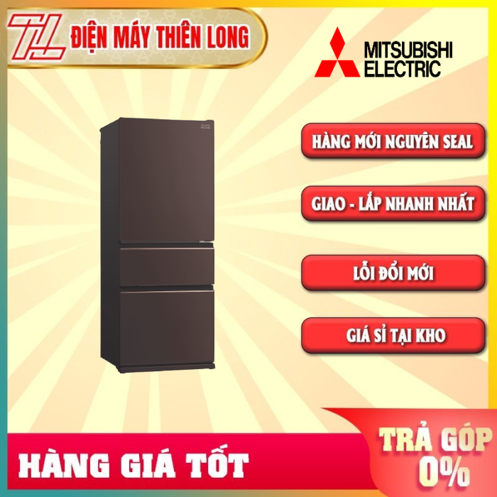 Tủ lạnh mitsubishi inverter mr-cgx56ep-gbr-v 450 lít - trả góp 0% - giao toàn quốc - ngoài hcm tính phí