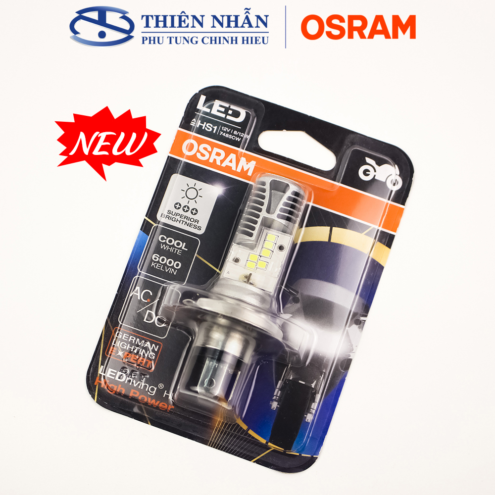 Bóng đèn LED OSRAM HS1 High Power Wave RS, Future 125, Vision, Air Blade 125, Exciter, Winner, Sirius, Vario tăng sáng trắng 7485CW