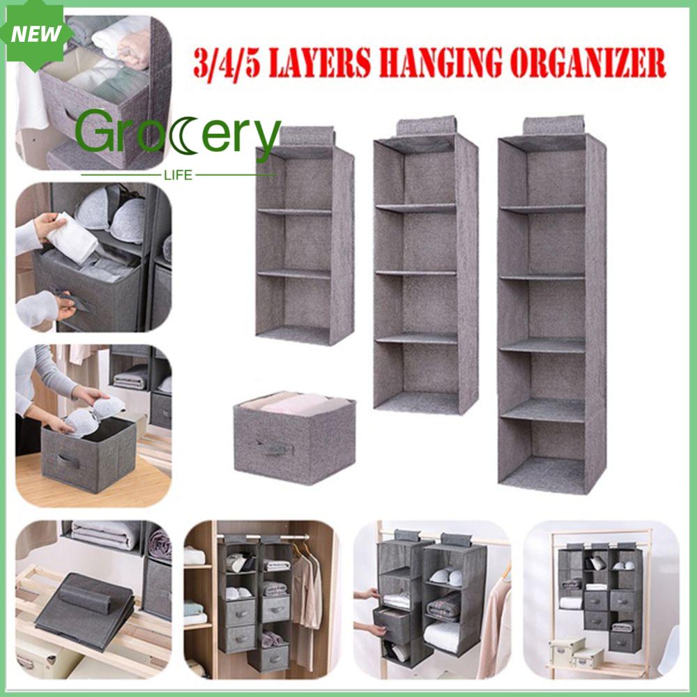 Trang chủ có thể gập lại tủ quần áo lưu trữ túi tiết kiệm không gian quần áo tổ chức bụi treo lưu trữ túi