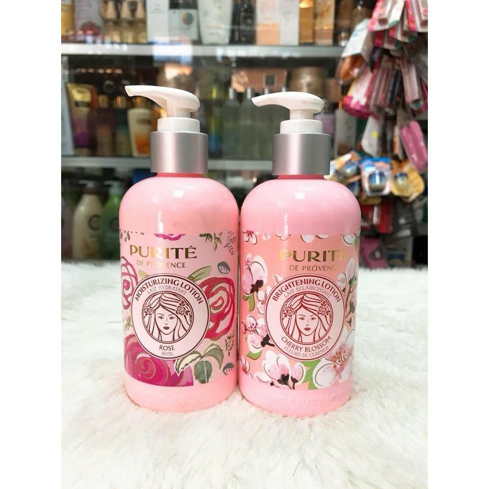 Sữa dưỡng thể purite provence chiết xuất hoa anh đào/ hoa hồng