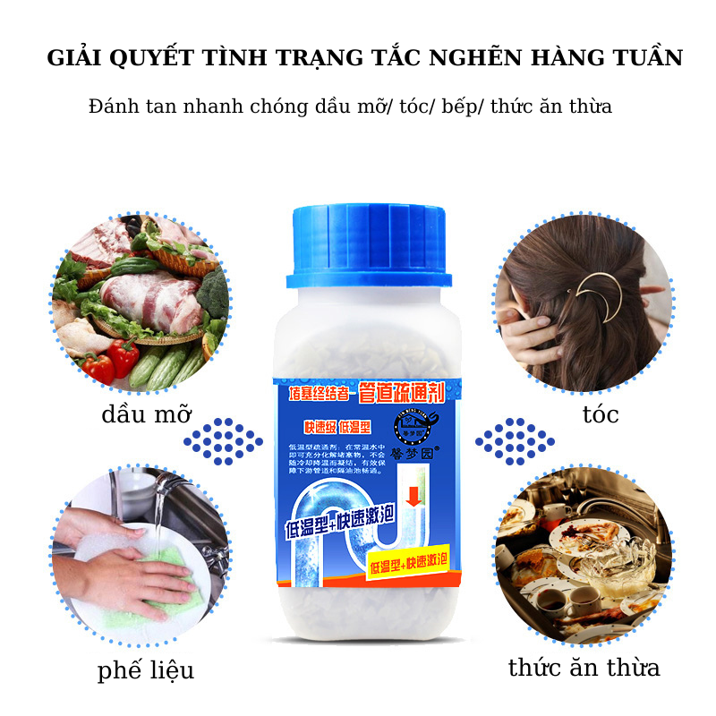 Bột thông cống cực mạnh Yuhao siêu thần thánh thế hệ mới