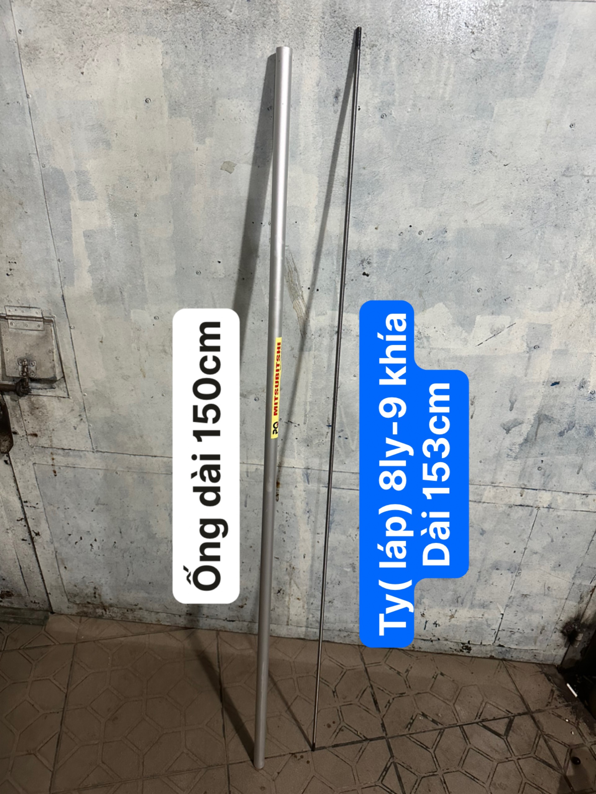 (COMBO) ỐNG CẦN KÈM TY ( LÁP) MÁY CẮT CỎ. ỐNG CẦN 26MM/28MM. LAP 8MM-9KHIA