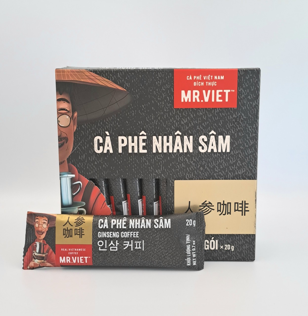 Ginseng Coffee-Mr. Viet brand 12 pack