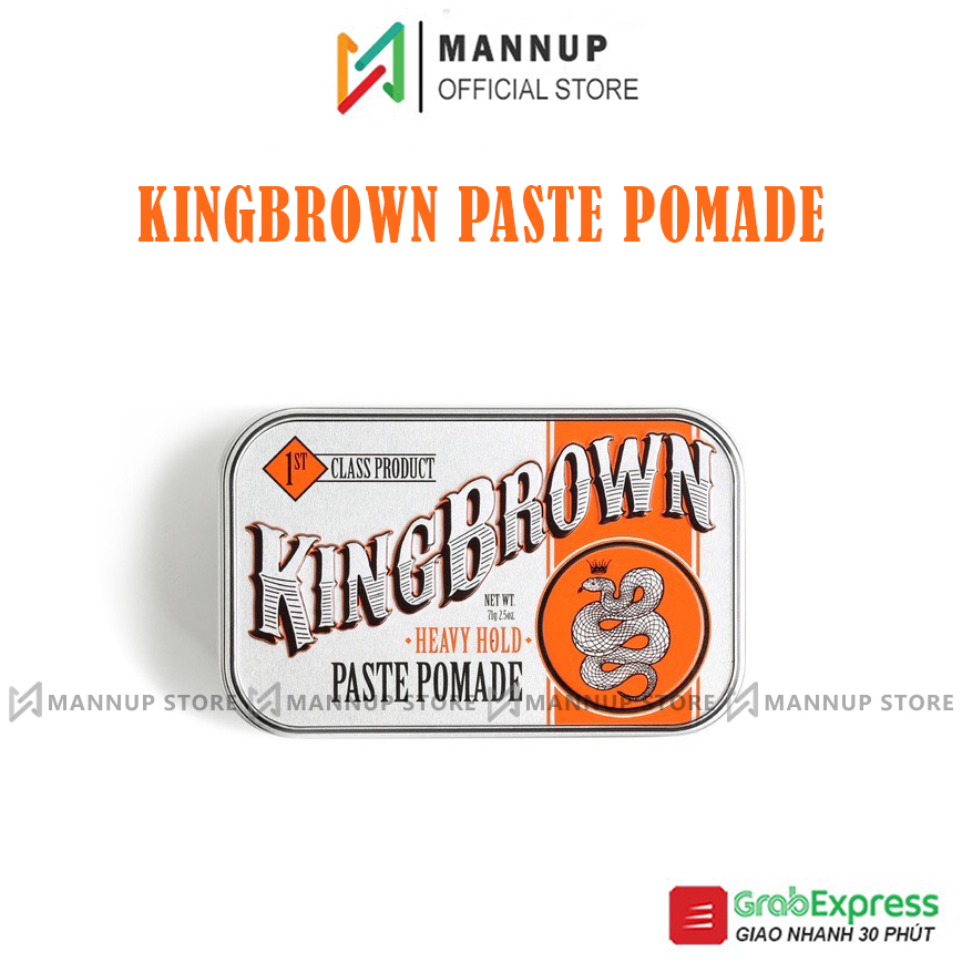 Sáp Vuốt Tóc King Brown Paste Pomade 71g